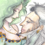 Rydia and Edge - Embrace by Kame