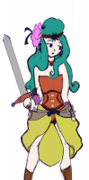 Terra with hair down? by RelmArrowney