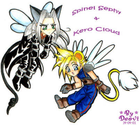 Spinel Sephy and Kero Cloud by Deovi