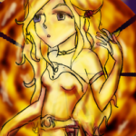 Celes about to destroy something by RelmArrowney