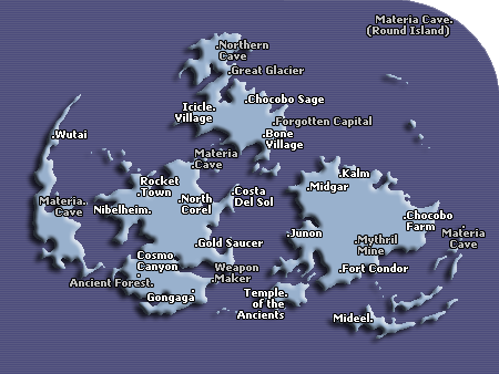 [Final Fantasy VII World Map Image]